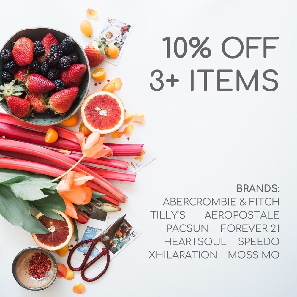 *10% off 2+ items